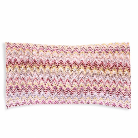 💕x2HP💕Missoni pink knit zig zag chevron headband - Picture 2 of 9